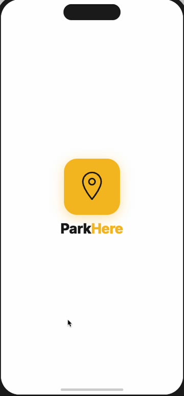 ParkHere app screen
